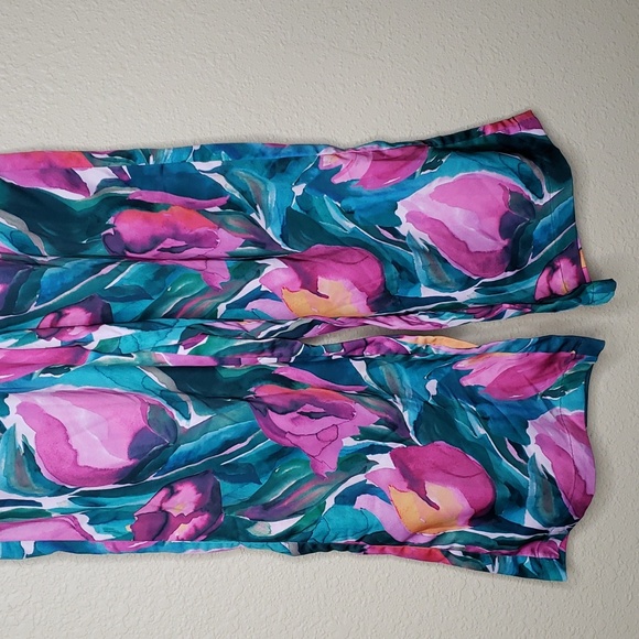 Fabletics Women's Floral Pajama Wide Leg Pants (Size Small) - Picture 3 of 10